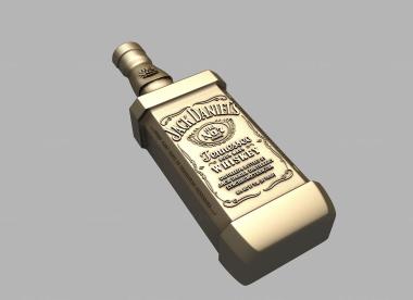 Different (Whiskey Jack Daniels, NS_0251) 3D models for cnc